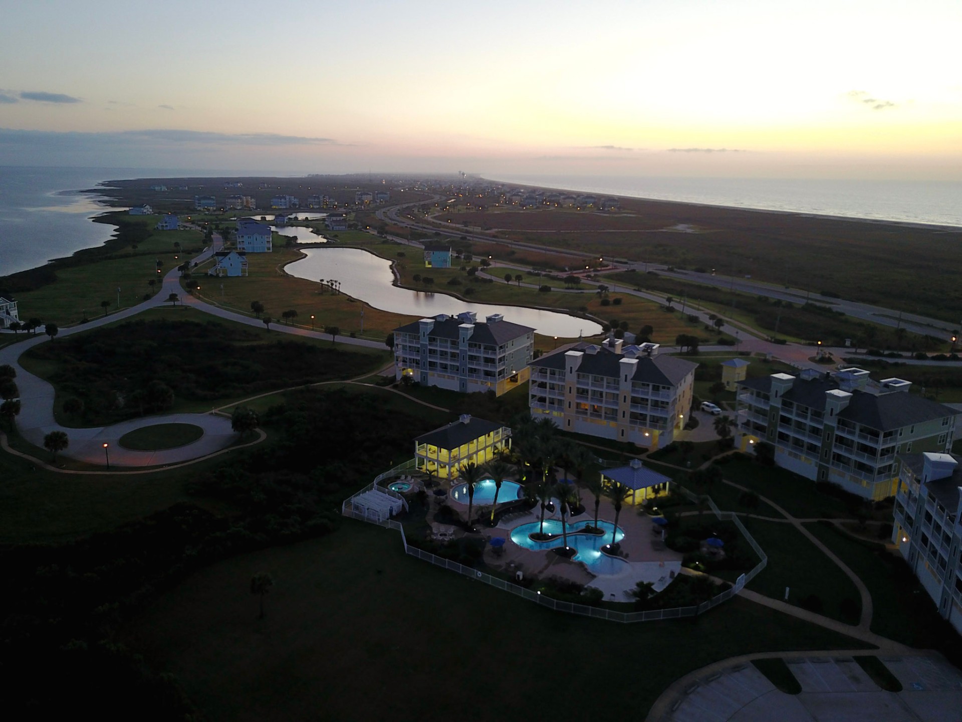 Pointe West resort aerial